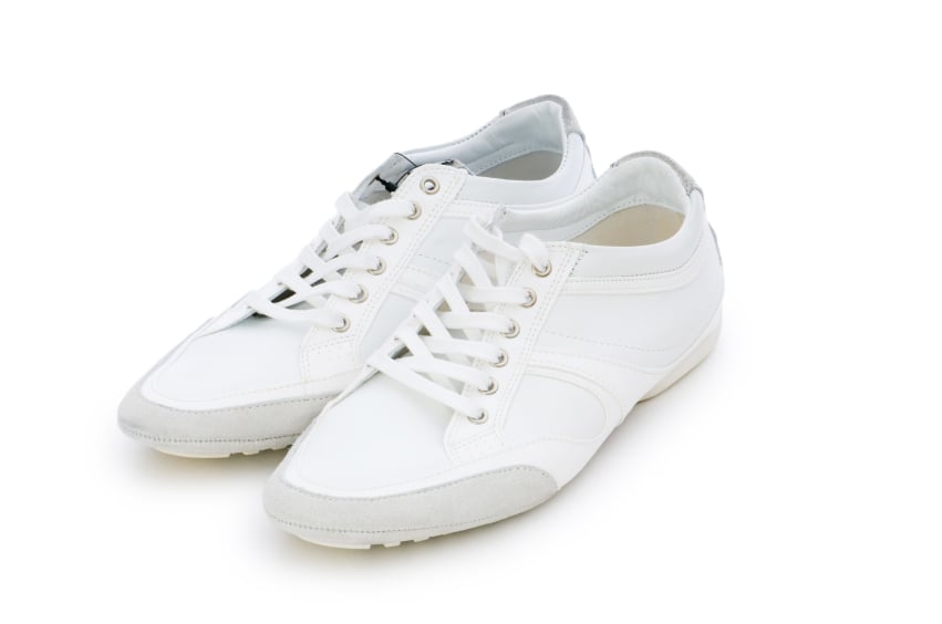 maintaining white sneakers