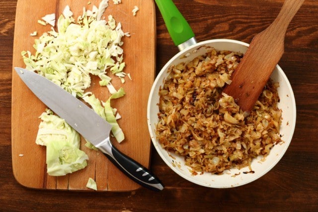 Caramelized, Fried Cabbage