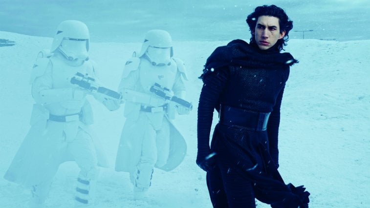 Adam Driver in 'Star Wars: The Force Awakens'