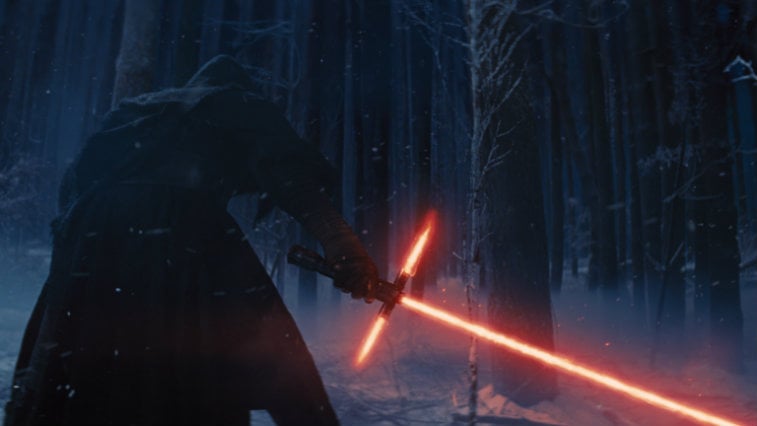 Adam Driver in 'Star Wars: The Force Awakens'