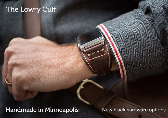 Lowry Leather Cuff Watch Band