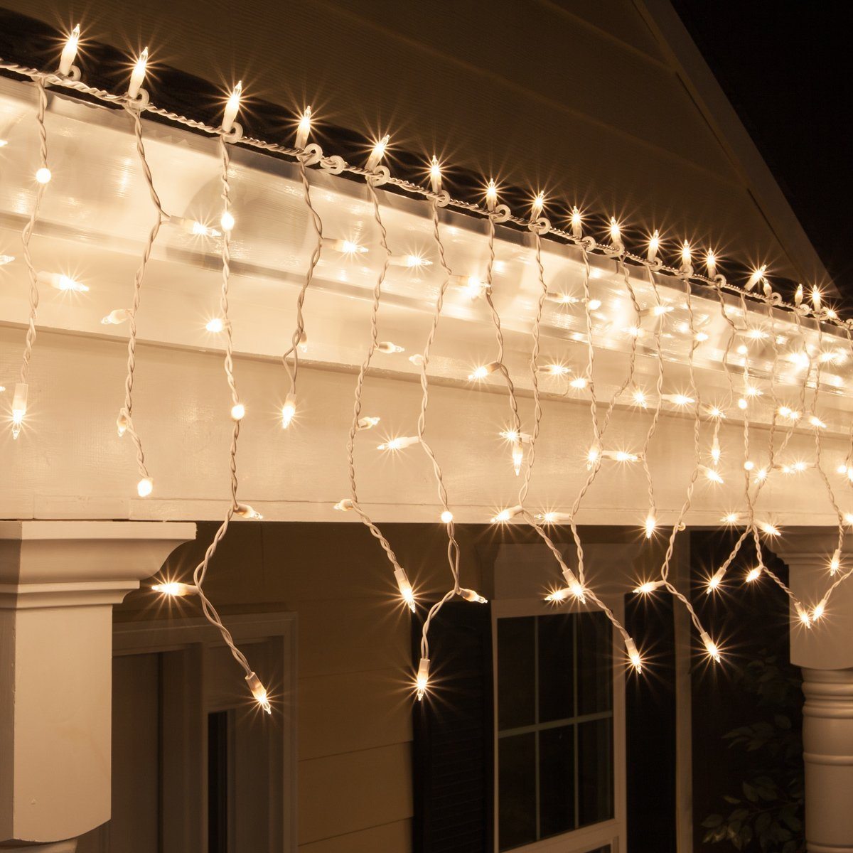 Clear Icicle Lights