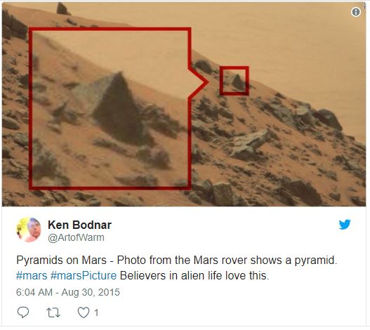 From Alien Skulls to Bears: Weird Things People Think They've Found on Mars