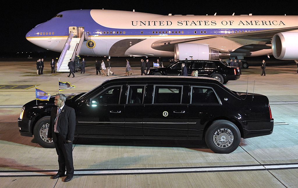 US President Barack Obama's limousine