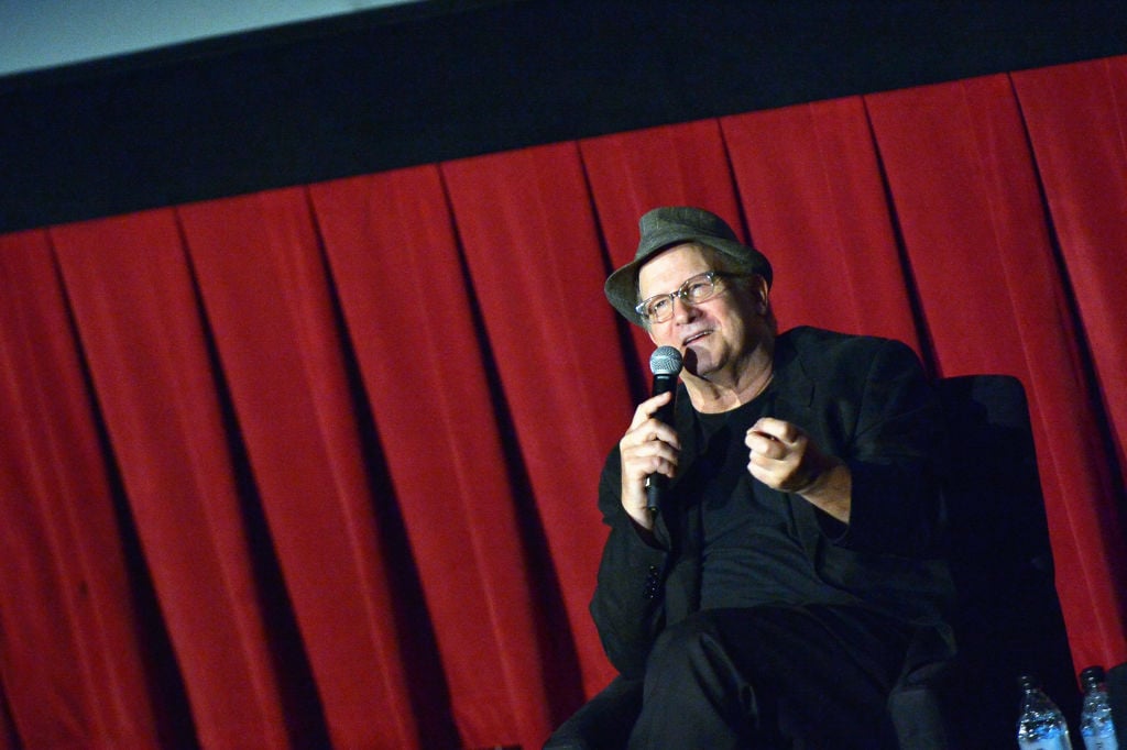 Actor Albert Brooks speaks onstage at the screening of 'Broadcast News' during the 2017 TCM Classic Film Festival on April 7, 2017 in Los Angeles, California.