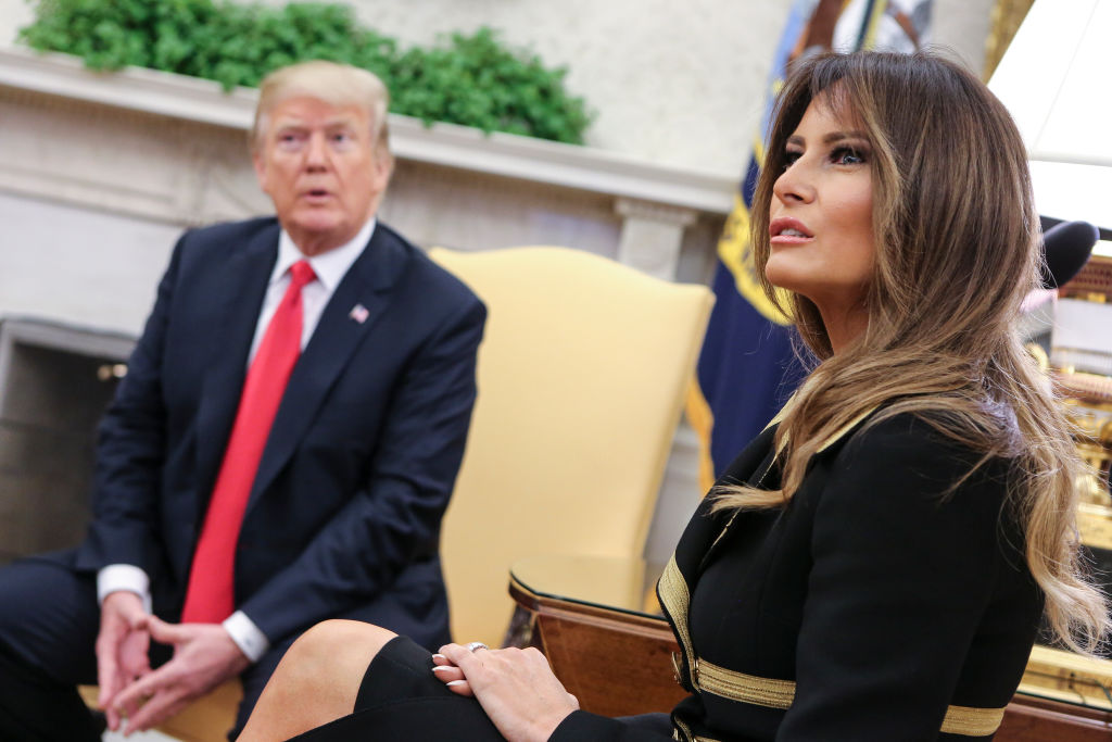 President Donald Trump and first lady Melania Trump, greet Prime Minister Malcolm Turnbul