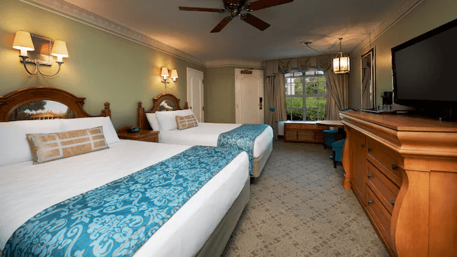 Intérieur de la chambre d'hôtel Disney Port Orleans