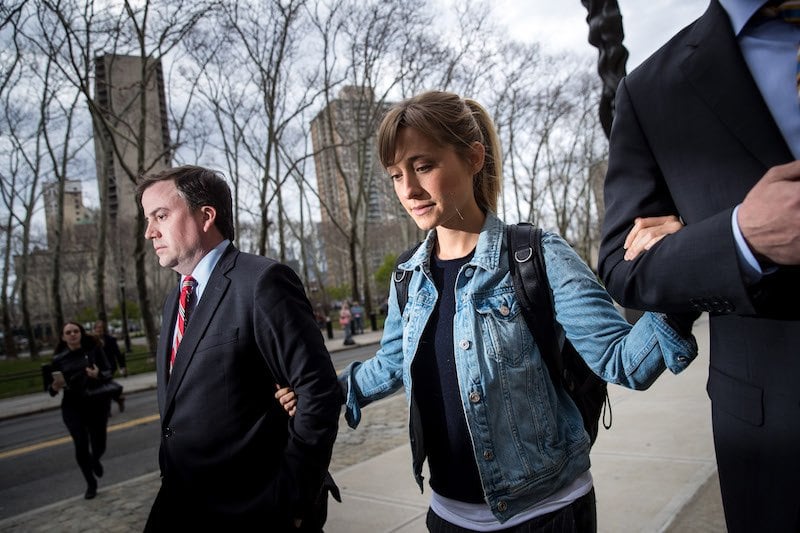 Actress Allison Mack appears In court over case involving alleged sex cult