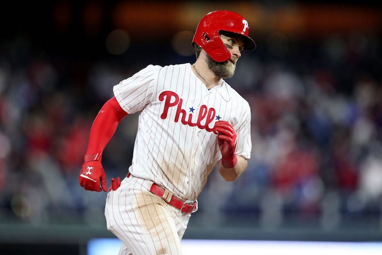 Phillies' Bryce Harper announces 'Philly-raised' baby boy 