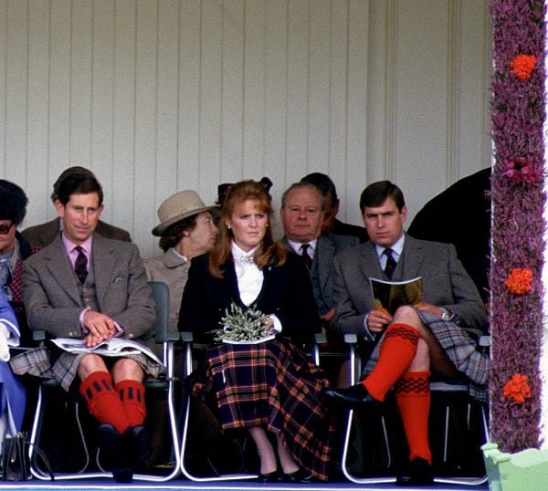 Prince Charles, Sarah Ferguson, and Prince Andrew