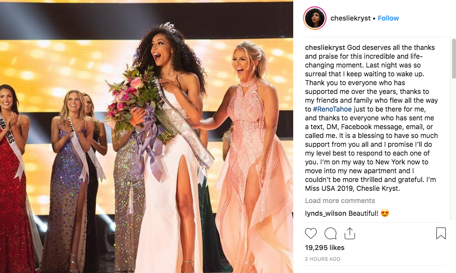 Usa cheslie kryst miss Miss USA