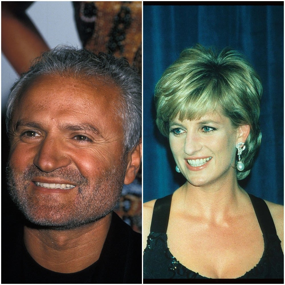 Gianni Versace and Princess Diana