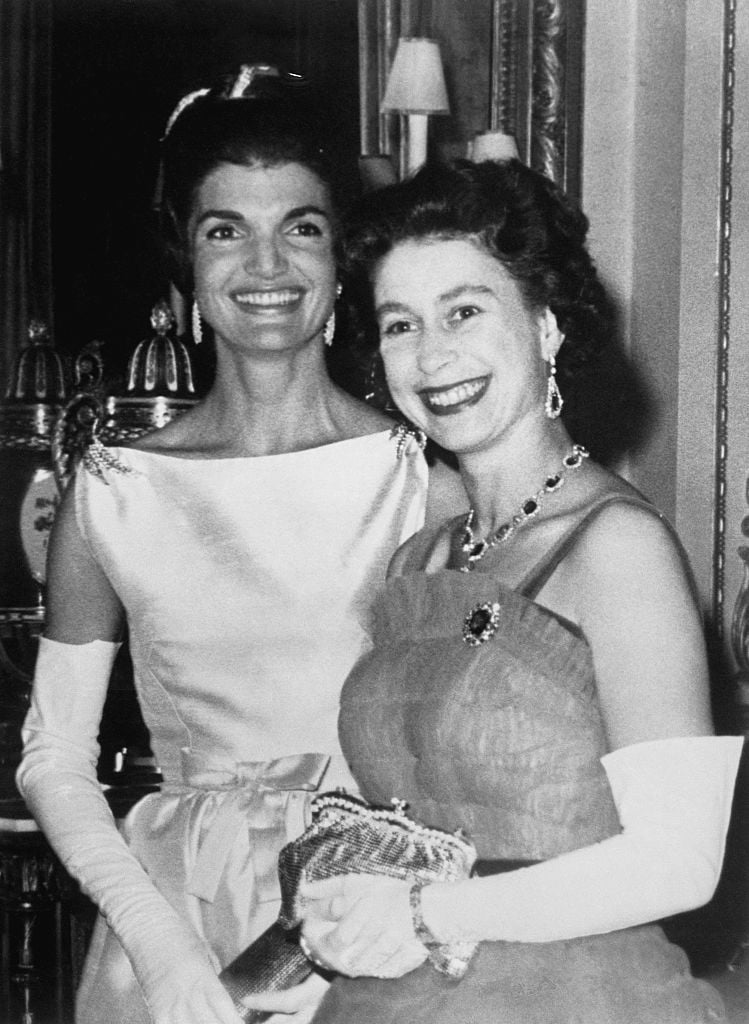 Jackie Kennedy Onassis and Queen Elizabeth II 