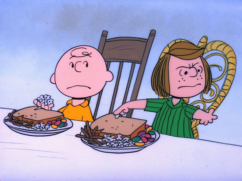  A Charlie Brown Thanksgiving Features The Weirdest Thanksgiving Meal Ever