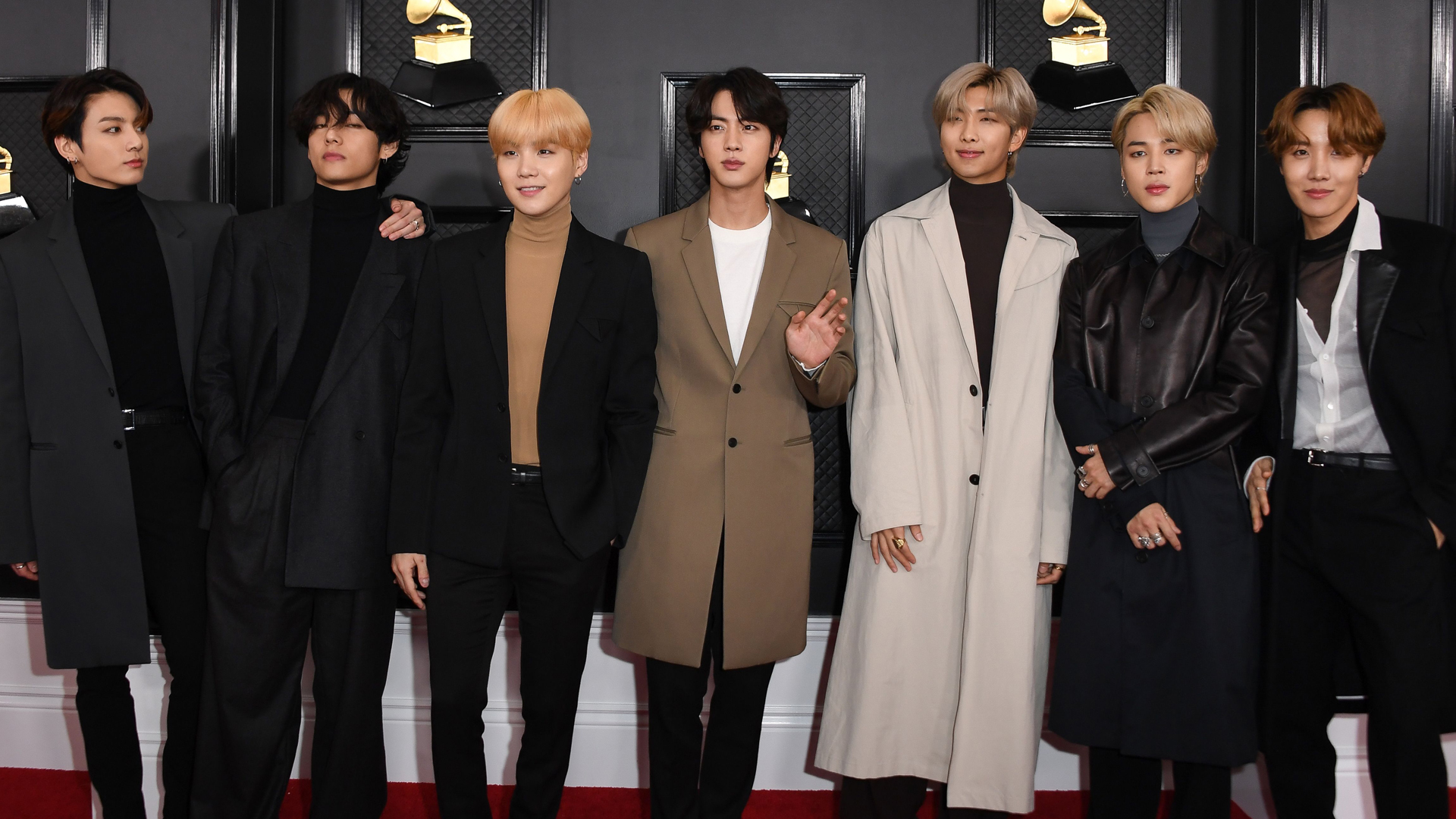 BTS rehearse for their 2020 Grammys performance with Lil Nas X