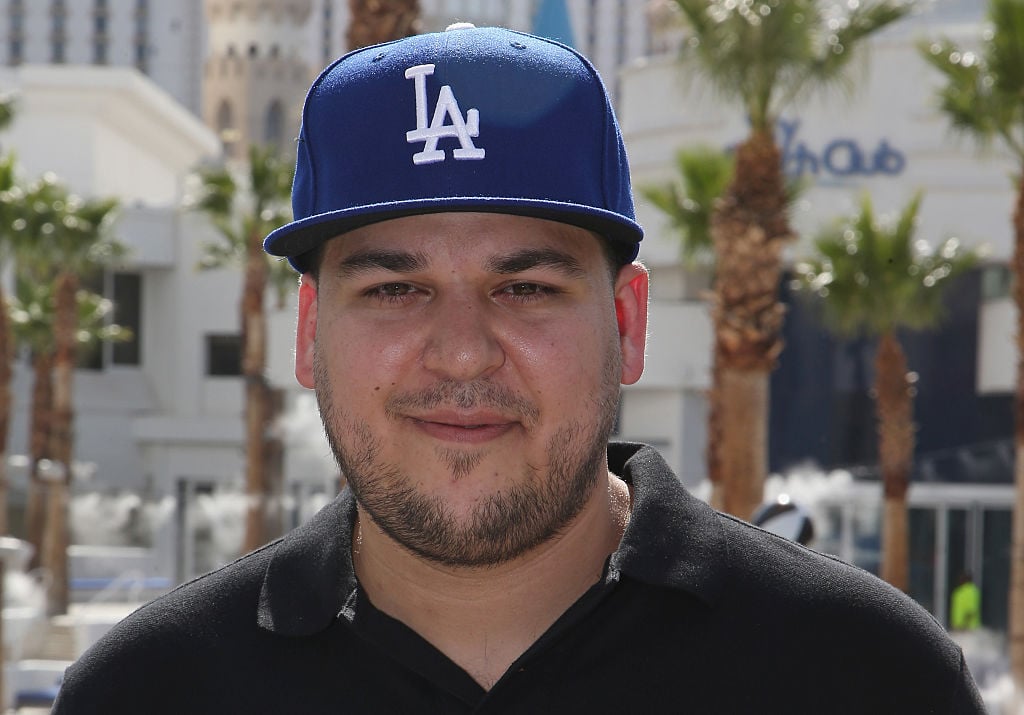 Rob Kardashian smiling