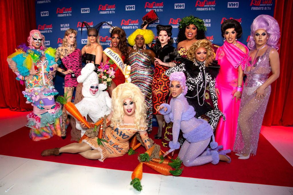 Rock M. Sakura, Gigi Goode, Nicky Doll, Crystal Methyd, Jaida Essence Hall, Widow Von'Du, Aiden Zhane, Dahlia Sin, Brita Filter, Heidi N. Closet, Jackie Cox, and Jan of 'RuPaul's Drag Race Season 12'