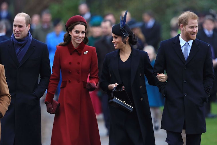 Prince William, Kate Middleton, Meghan Markle, and Prince Harry