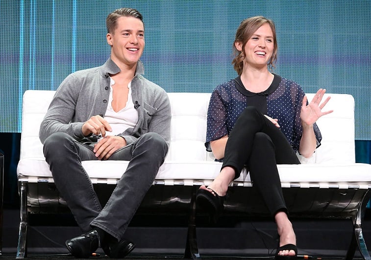 Alexander Dreymon and Emily Cox