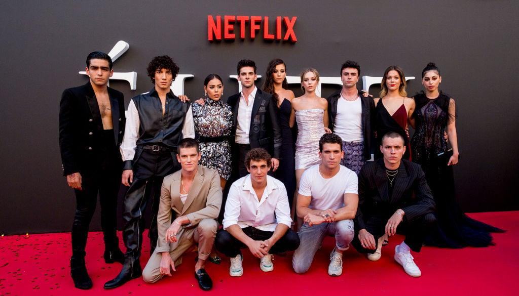 Netflix's Elite Cast; Omar Ayuso, Jorge Lopez, Danna Paola, Alvaro Rico, Claudia Salas, Ester Exposito, Itzan Escamilla, Georgina Amorós, Mina El Hammani, Miguel Bernadeau, Miguel Herran, Jaime Lorente and Aron Piper