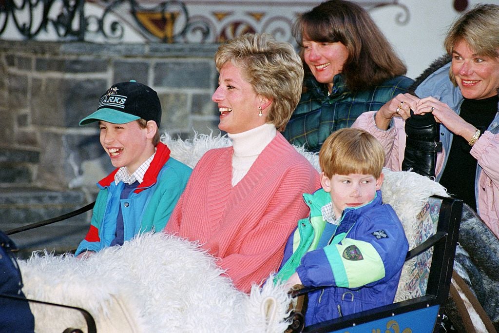 Prince William, Princess Diana, and Prince Harry