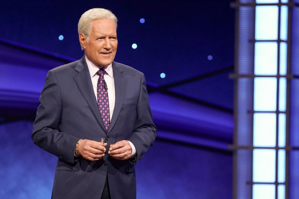 Alex Trebek on an episode of 'Jeopardy!'