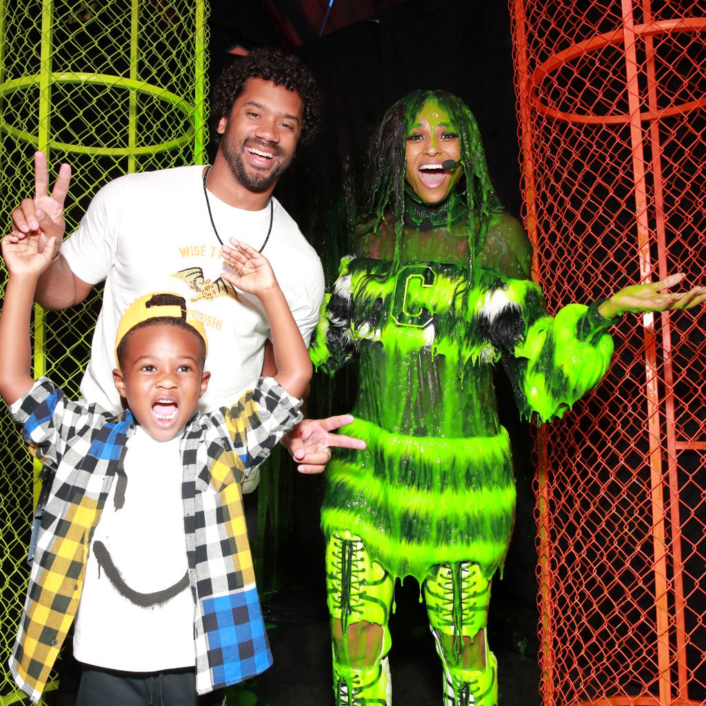 Ciara's Son Future Jr. Practices Basketball With Russell Wilson