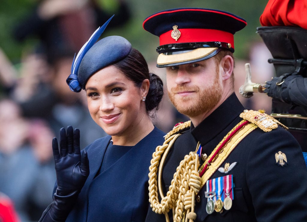 Meghan Markle and Prince Harry at a parade in June 2019