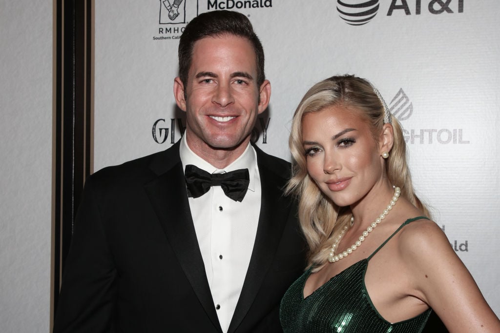 Tarek El Moussa (L) and Heather Rae Young (R) attend the Give Easy event 