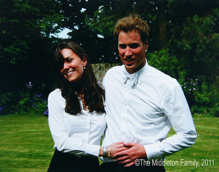 Prince William and Kate Middleton at their college graduation in 2005