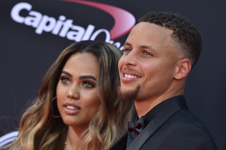 Ayesha Curry and Steph Curry on the red carpet