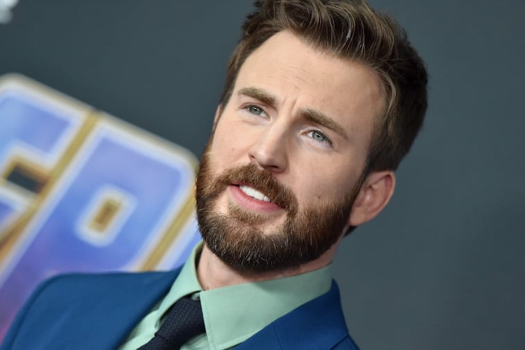 Chris Evans on the red carpet