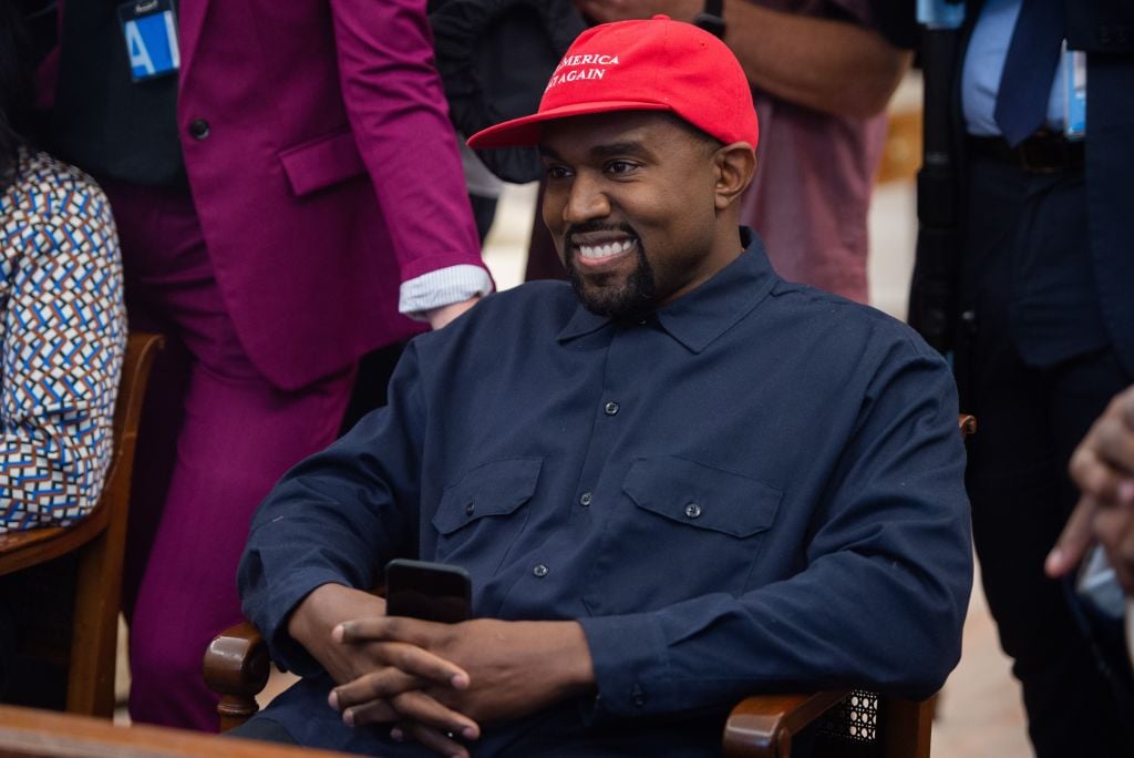 Kanye West in MAGA Hat at the White House