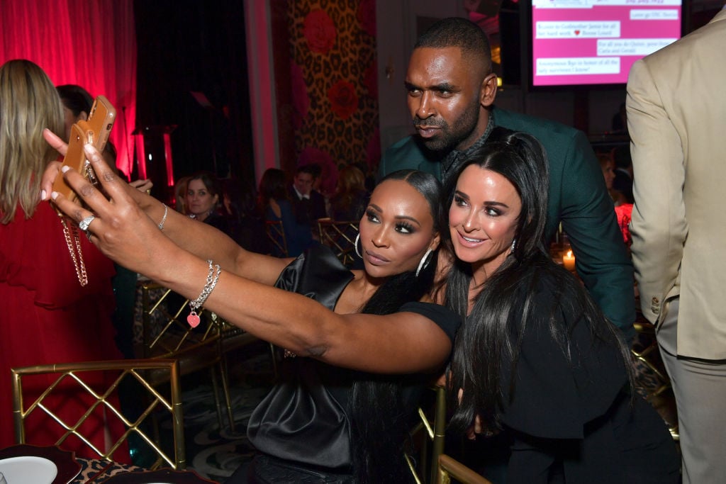 Cynthia Bailey, Justin Sylvester, and Kyle Richards