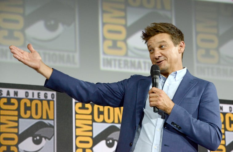 Jeremy Renner speaks onstage