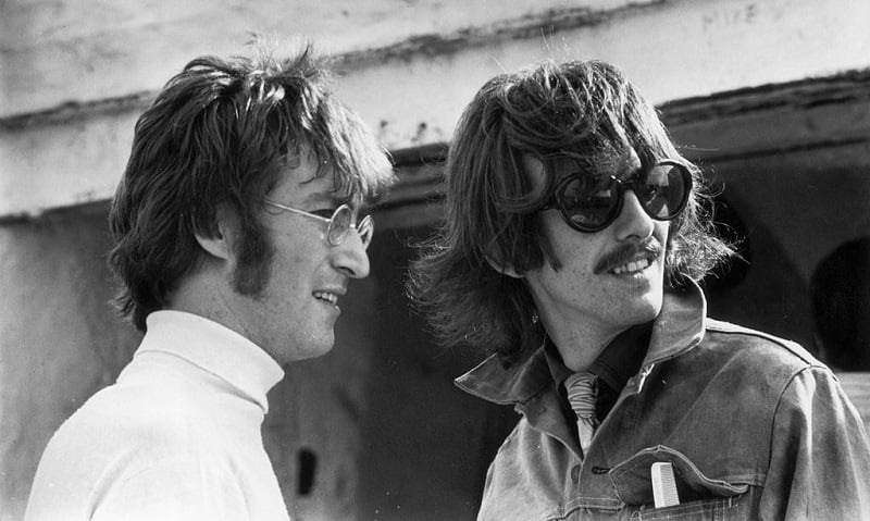 John Lennon and George Harrison