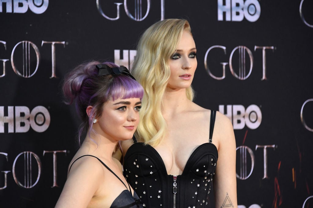 Sophie Turner & Maisie Williams Arrive for Their 'Game of Thrones