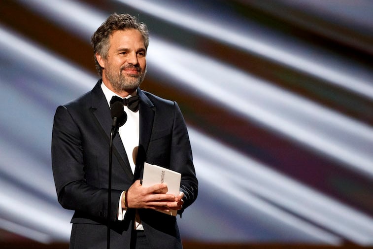 Mark Ruffalo speaks onstage