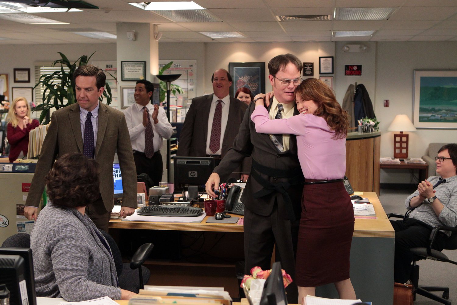 The Office': Ellie Kemper Shares a Time Rainn Wilson Got Emotional When  Filming