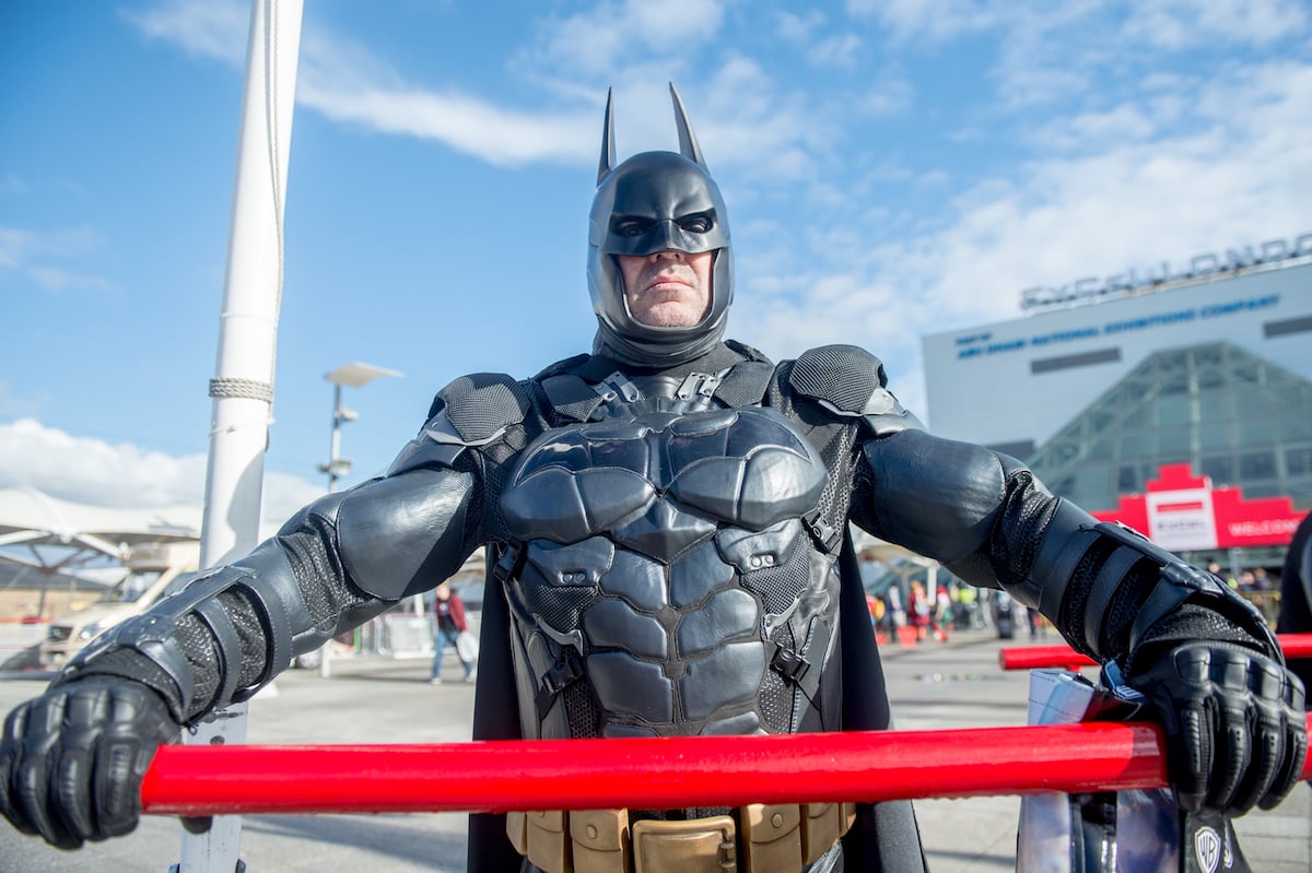 A Batman Cosplayer at MCM London Comic Con