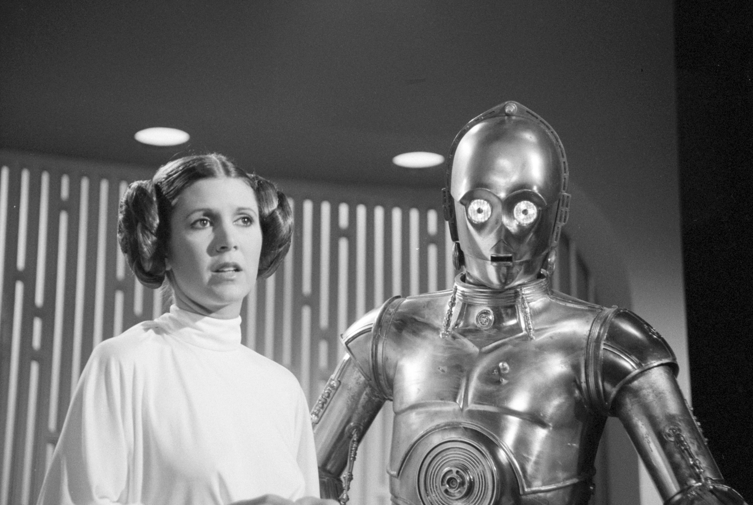Princess Leia with C-3PO