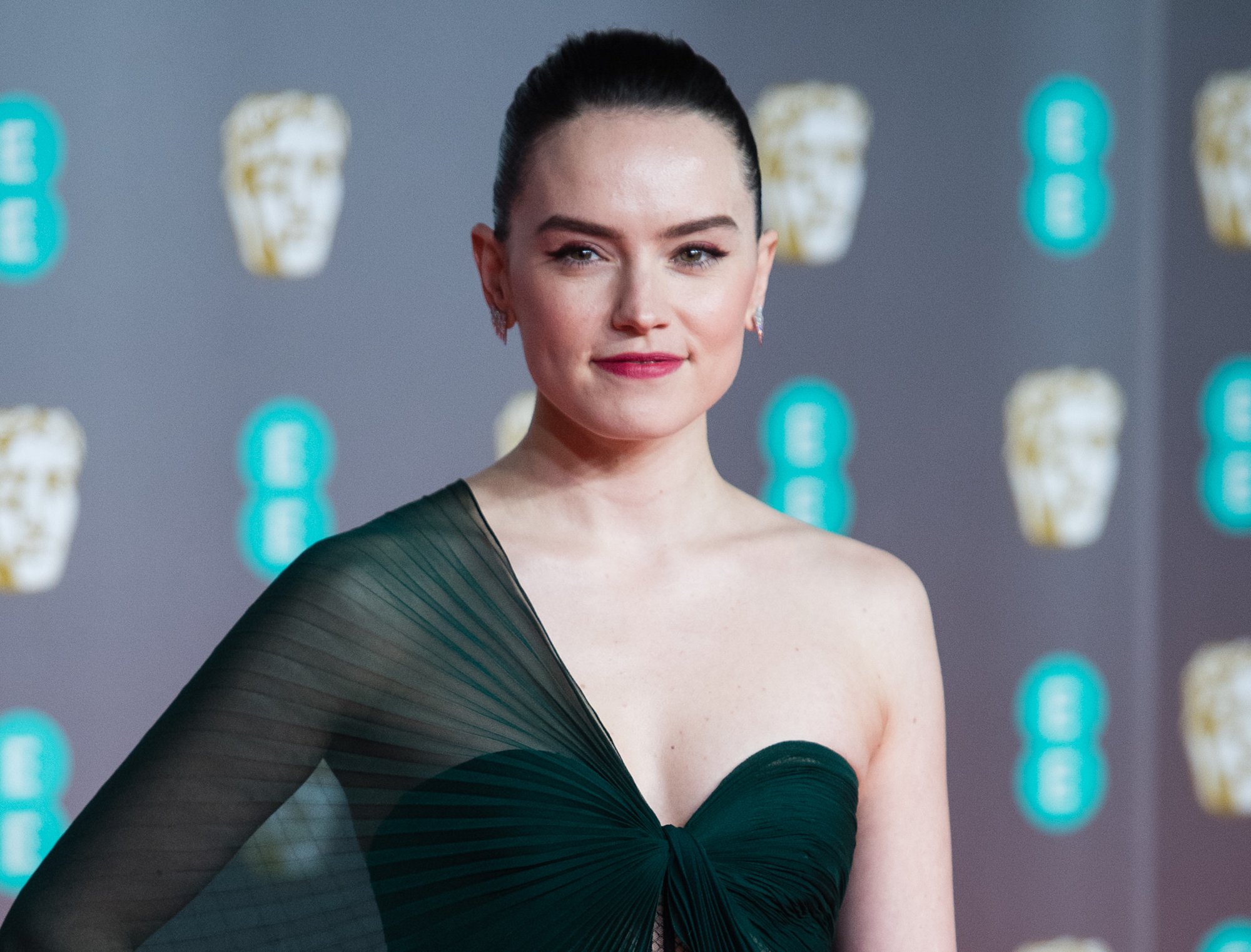 Daisy Ridley at the EE British Academy Film Awards 2020 at Royal Albert Hall on Feb. 02, 2020.