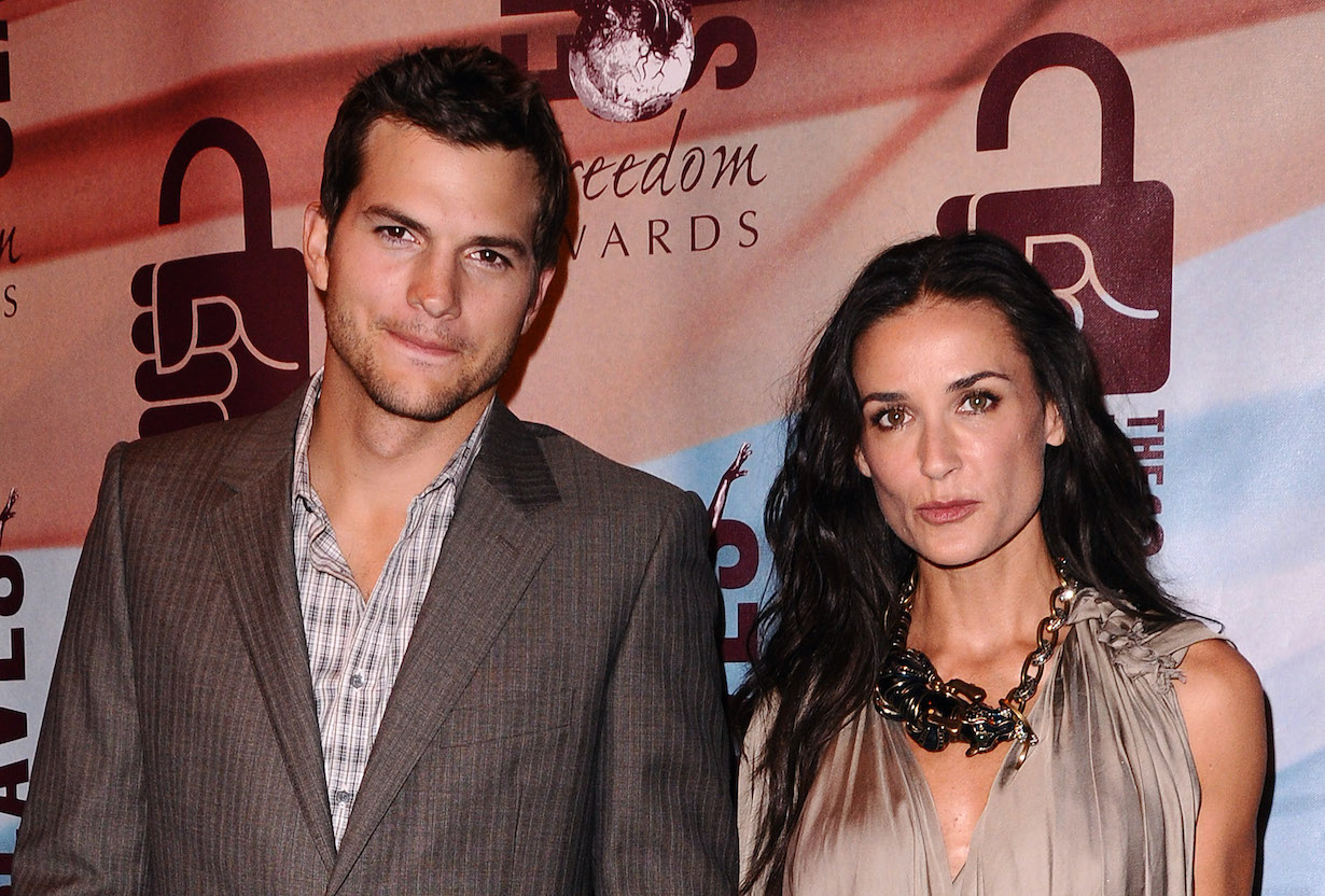 Who was in demi moore's threesome with ashton