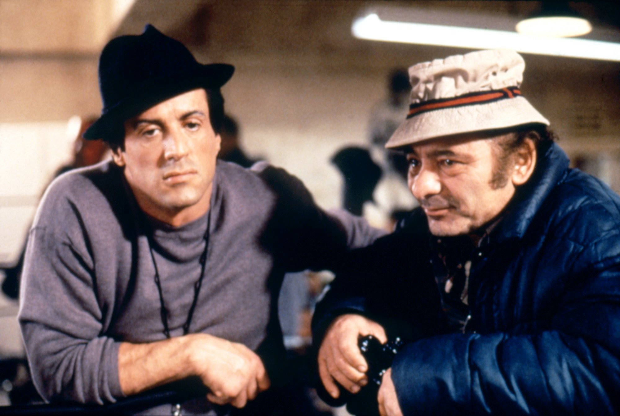 Sylvester Stallone and Burt Young