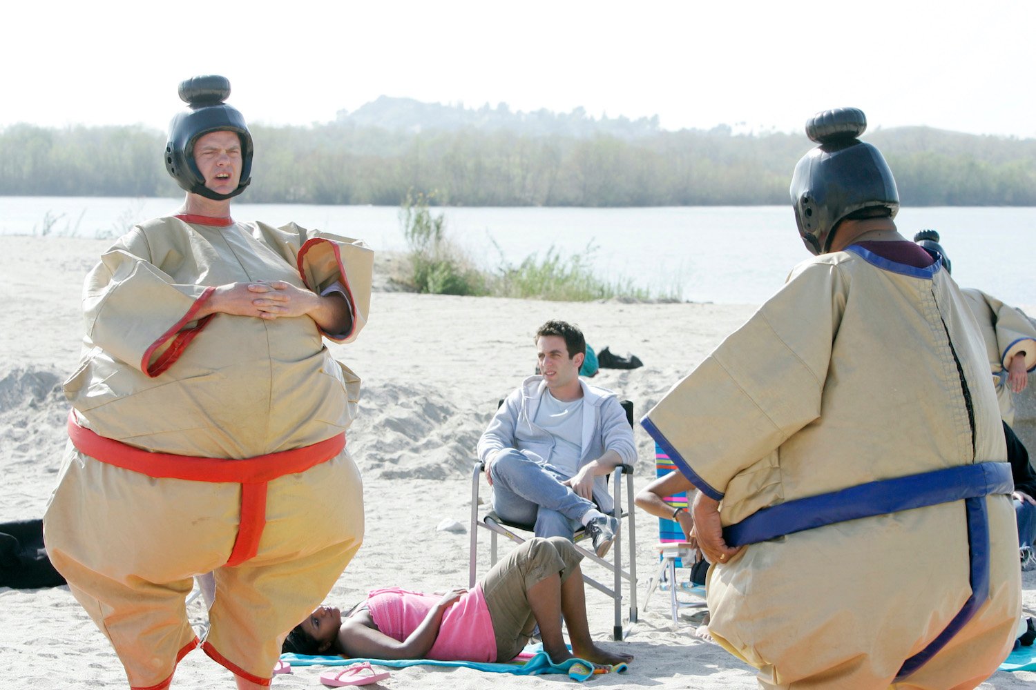 The Office': Rainn Wilson Sent His Co-star to the Hospital While Filming  This Iconic 'Beach Games' Scene