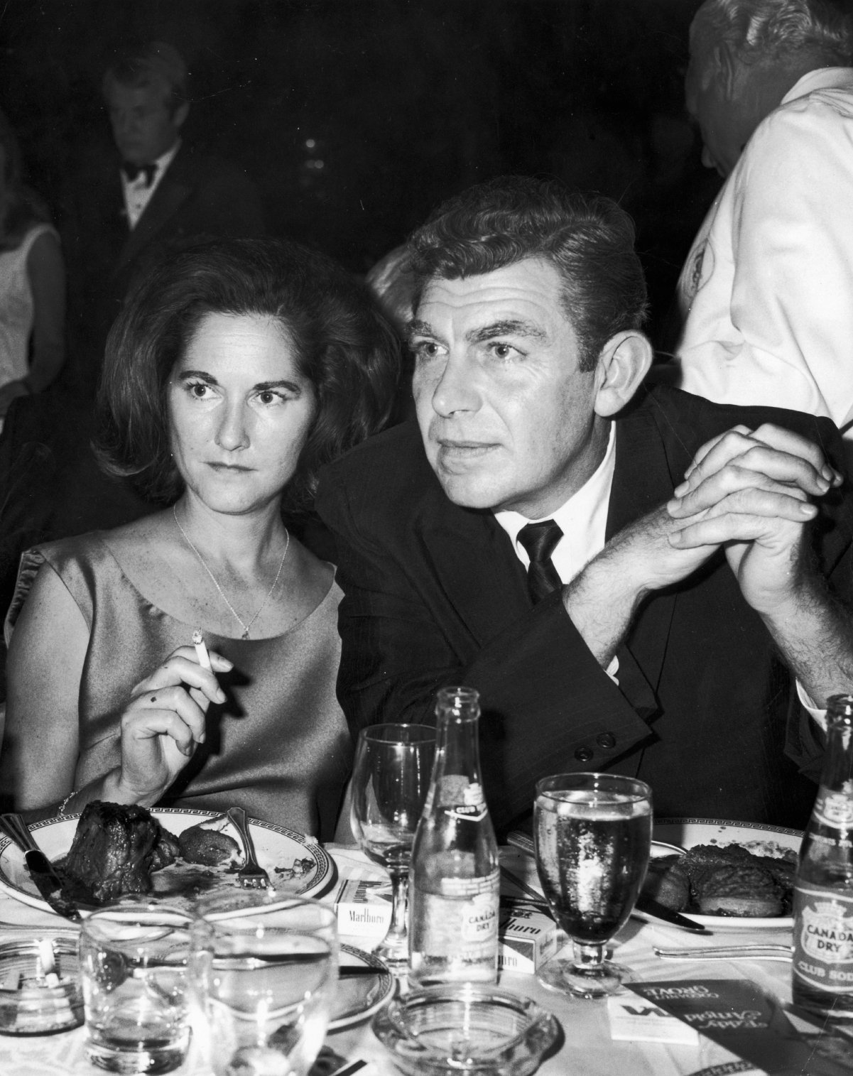Andy Griffith, right, and his first wife Barbara in 1965