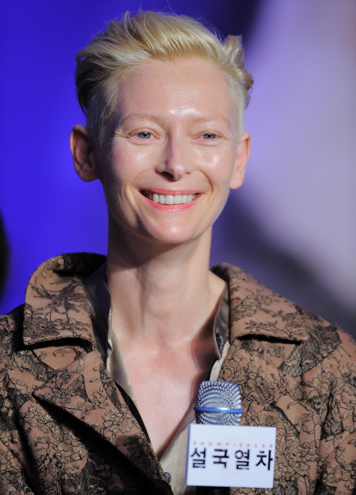 Tilda Swinton at the 'Snowpiercer' press conference in 2013 