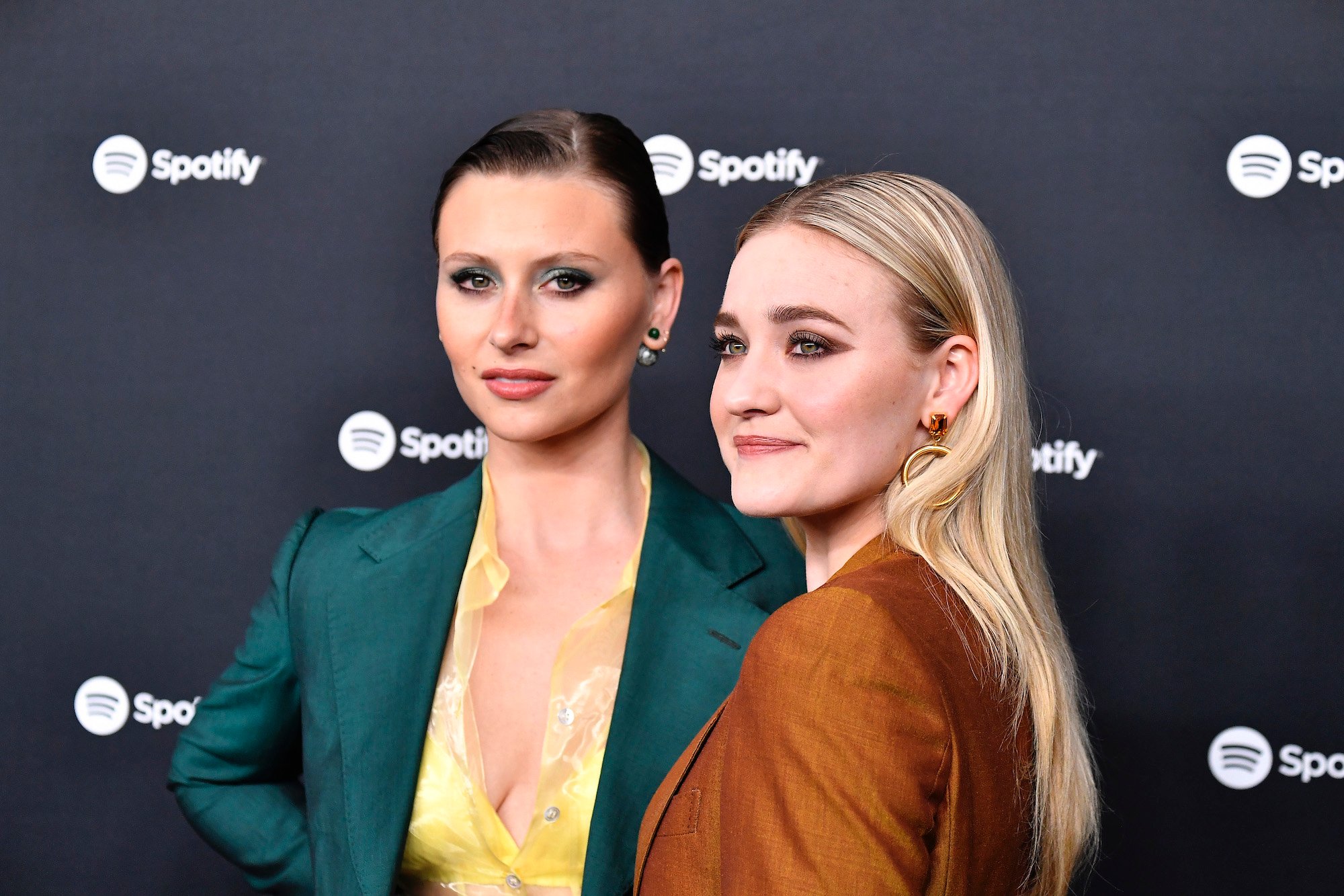 Aly Michalka and AJ Michalka at Spotify's "Best New Artist" Party at The Lot Studios on Jan. 23, 2020