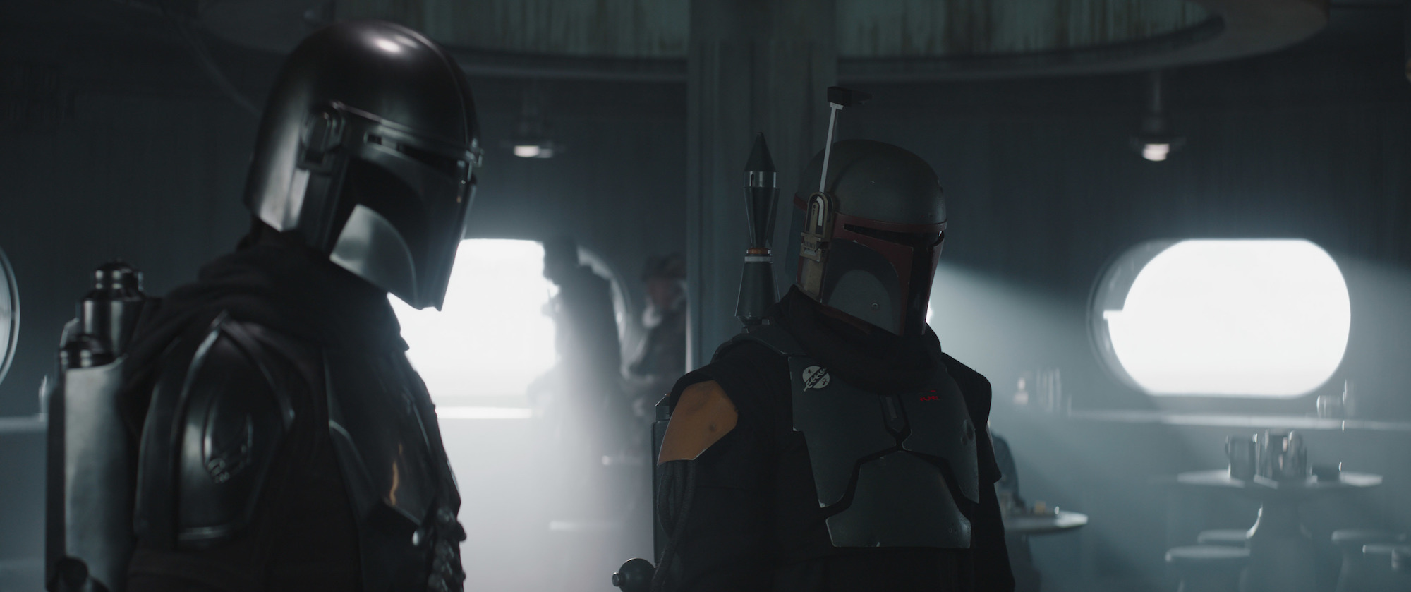 Mando and Boba Fett in 'The Mandalorian' Season 2 finale