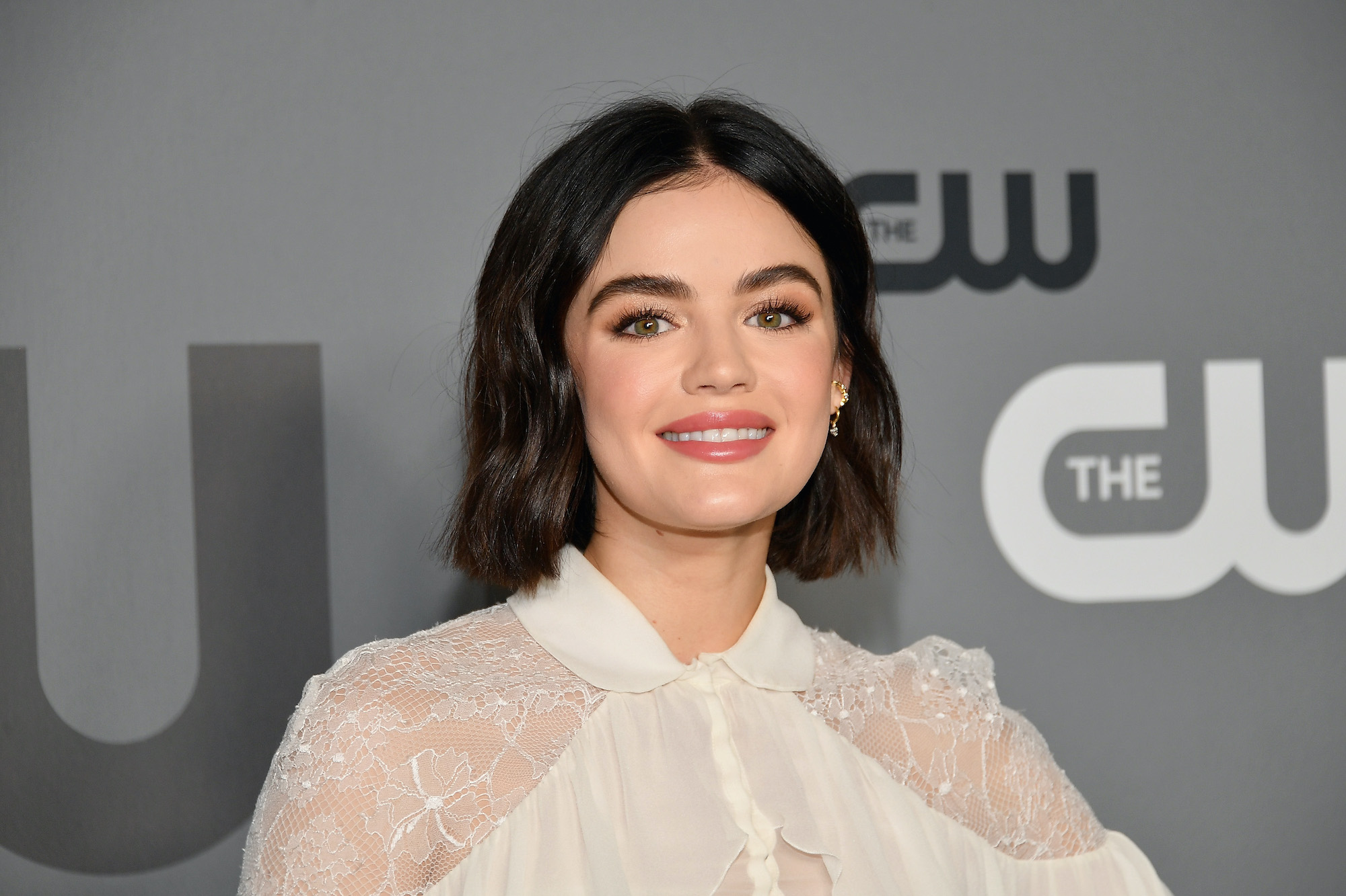 Lucy Hale is seen on February 14, 2023 in Los Angeles, California